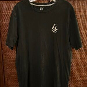 AUTHENTIC VOLCOM BLACK T-SHIRT - MENS MEDIUM